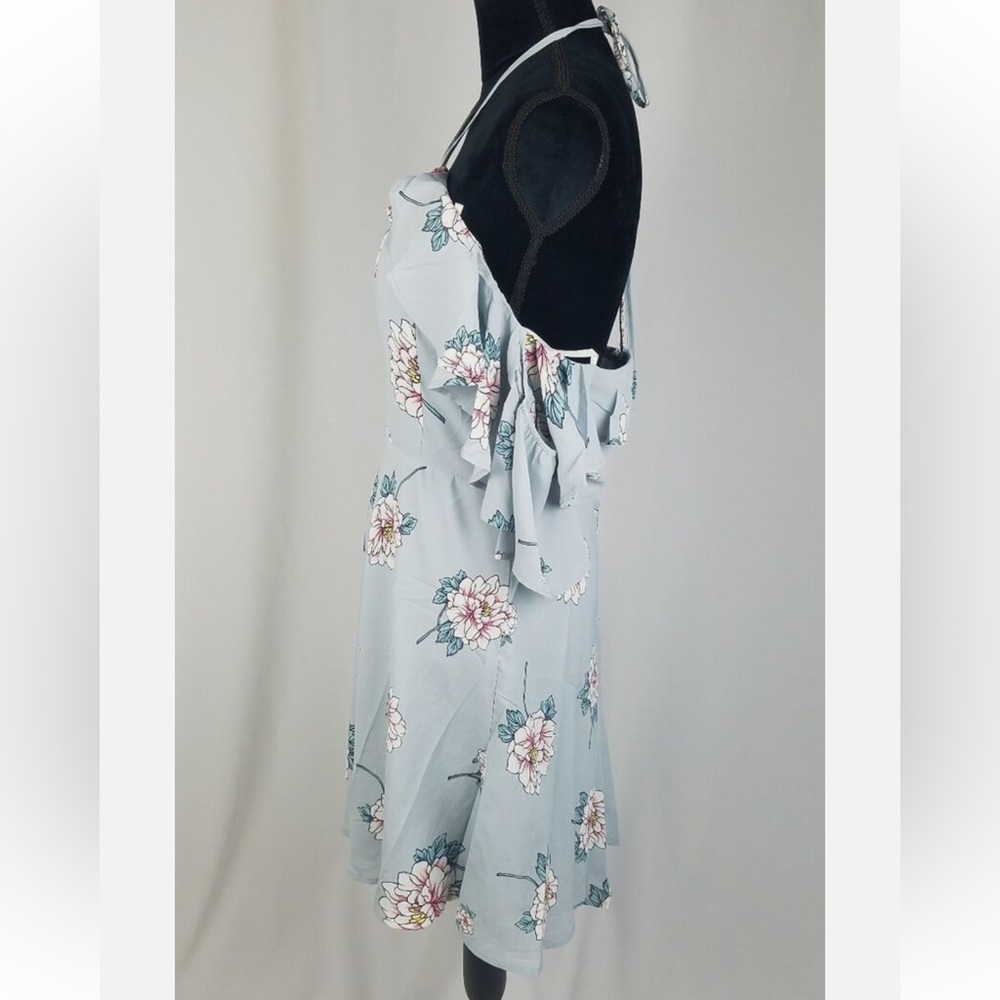 Summer off shoulder  Halter Neck Dress - Picture 6 of 8